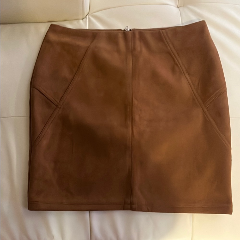 Brown Mini Pencil Skirt for Work
